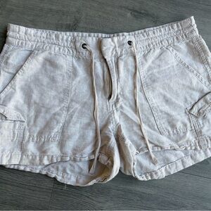 Banana Republic Women's Light Tan Mini Cargo Shorts
